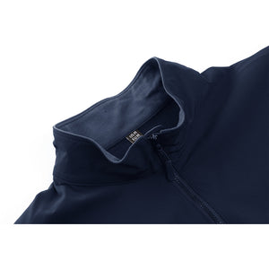 TACVASEN Navy Ligthweight Quarter Zip Military T-Shirt
