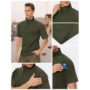 Men's Tactical Combat Shirt Ripstop Performance Tee