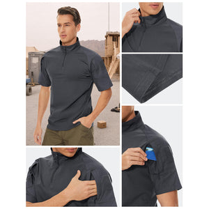 Men's Tactical Combat Shirt Ripstop Performance Tee
