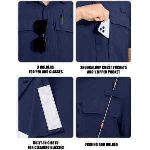 Men's Fishing Shirt UPF 50+ Lightweight Outdoor Shirt - AT23M3151