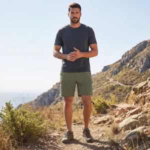 TACVASEN Army Green Hiking Shorts Zippered Pockets