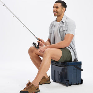 TACVASEN Army Green Hiking Shorts Zippered Pockets
