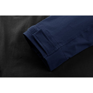TACVASEN Navy Black Ligthweight Quarter Zip Military T-Shirt