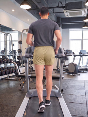 TACVASEN Khaki Men's 3 Inch Quick Dry Lightweight Athletic Shorts