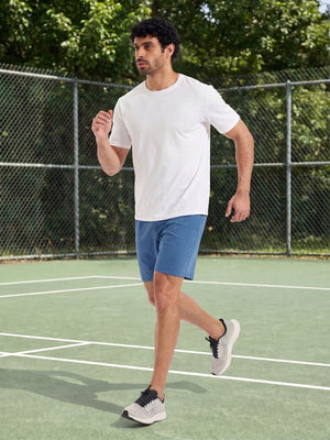 TACVASEN Light Blue Men's 7-inch Quick Dry Lightweight Athletic Running Shorts