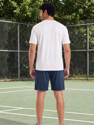 TACVASEN Navy Men's 7-inch Quick Dry Lightweight Athletic Running Shorts