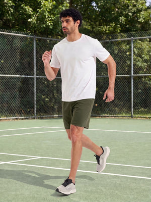 TACVASEN Army Green Men's 7-inch Quick Dry Lightweight Athletic Running Shorts