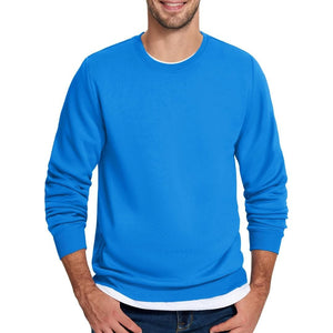 Men's Casual Crewneck Fleece Pullover Sweatshirts - google men long sleeve