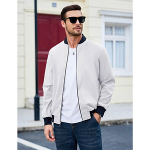 Men's Casual Lightweight Bomber Jacket - google_men_lightweight_jacket