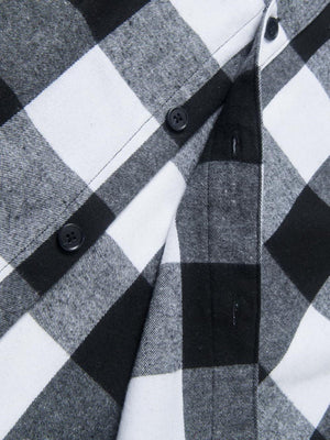 TACVASEN Black Men's Flannel Casual Lightweight Hoodies Jacket