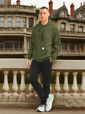 TACVASEN Army Green Men's Fleece Lined Sweatshirt Hoodies