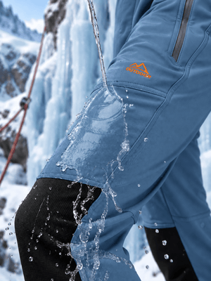 TACVASEN Light Blue Men's Fleece Lined Windproof Water Resistant Ski Pants