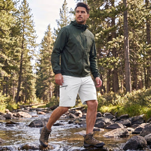 TACVASEN White Men's Hiking Cargo Shorts 10 Inch Lightweight Outdoor Work Travel Shorts