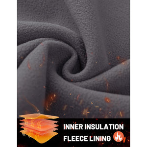TACVASEN Grey Hiking Water Resistant Combat Fleece Lined Pants