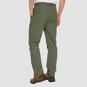 TACVASEN Army Green Men's Hiking Waterproof Ripstop Pants Quick Dry with 6 Pockets