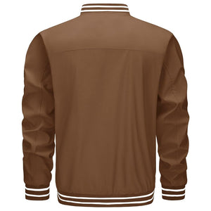 Men's Lightweight Bomber Jacket Casual Zip Up Spring Fall Windbreaker Coat - L20M202