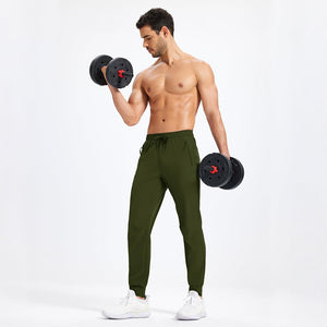 TACVASEN Orange Lightweight Quick Dry Sweat Pants for Hiking