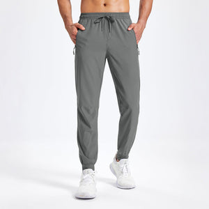 TACVASEN Light Grey Lightweight Quick Dry Sweat Pants for Hiking