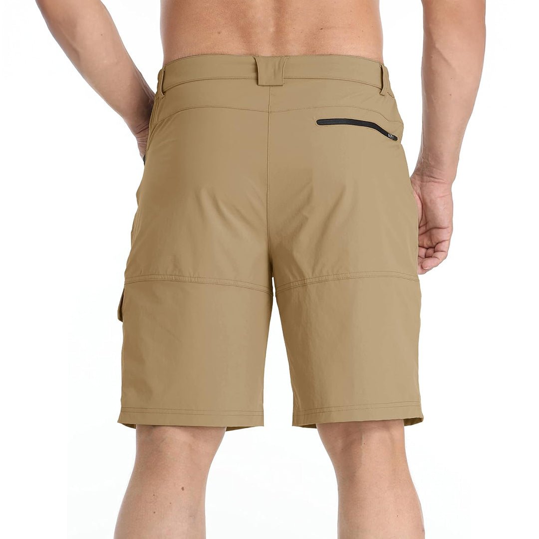 TACVASEN Khaki Utility Cargo Shorts Quick Drying