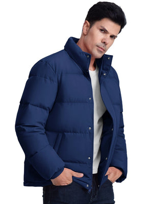TACVASEN Navy Men's Puffer Jacket Water Resistant Windproof Down Jackets