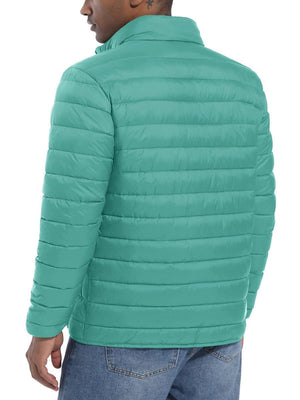 TACVASEN Grey Green Men's Puffer Water Repellent Windproof Insulated Jacket