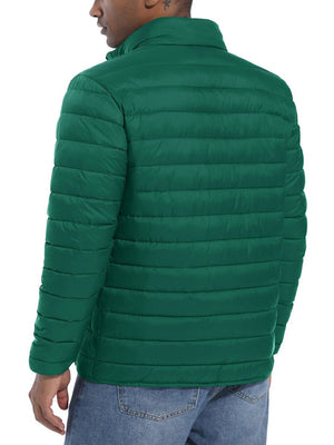 TACVASEN Emerald Green Men's Puffer Water Repellent Windproof Insulated Jacket