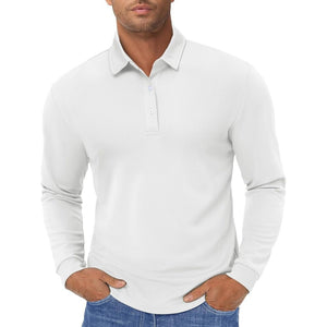 Men's Quick-Dry Long Sleeve Polo Shirt for Golf & Work - google men long sleeve