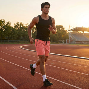 TACVASEN Watermelon Red Men's Quick Dry Lightweight Water Resistant Running Shorts