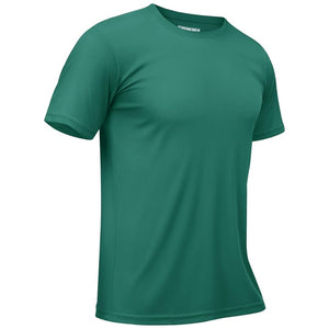 TACVASEN Emerald Green Men's Quick - Dry Sun Protection Rash Guard T-Shirts