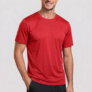 TACVASEN Tomato Red Men's Quick - Dry Sun Protection Rash Guard T-Shirts