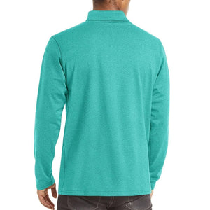 TACVASEN Light Green Men's Quarter Zip Thermal Fleece Lined Pullover Sweatshirt