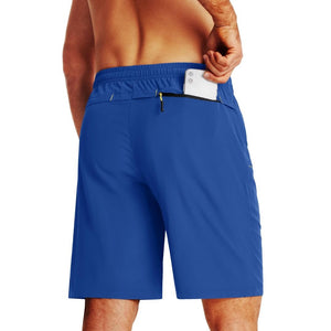 TACVASEN Black Men's Quick Dry Lightweight Water Resistant Running Shorts