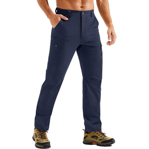 TACVASEN Navy Men's Stretch Quick Dry Hiking Cargo Pants