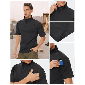 Men's Tactical Combat Shirt Ripstop Performance Tee