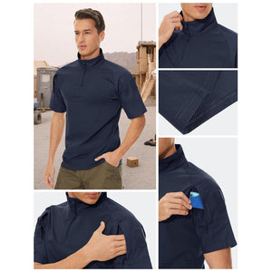 Men's Tactical Combat Shirt Ripstop Performance Tee