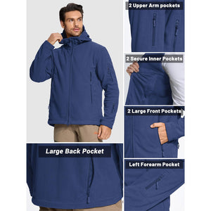 TACVASEN Army Green Men's Tactical Thermal Bomber Coats