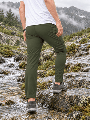 TACVASEN Army Green Men's Trouser Quick Dry Walking Hiking Work Pant