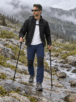 TACVASEN Navy Men's Trouser Quick Dry Walking Hiking Work Pant