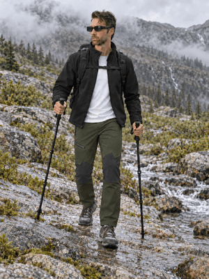 TACVASEN Army Green Men's Trouser Quick Dry Walking Hiking Work Pant