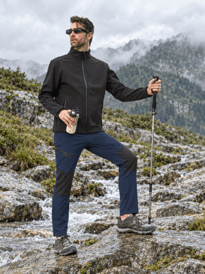 TACVASEN Navy Men's Trouser Quick Dry Walking Hiking Work Pant