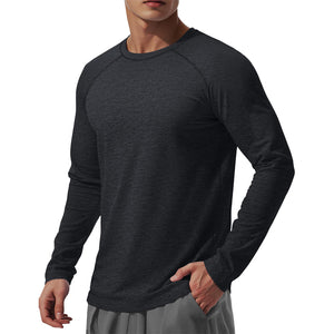 TACVASEN Black UPF 50+ Fishing Swim Long Sleeve Shirts
