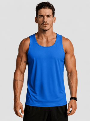 TACVASEN Azure Men's UPF 50+ Moisture Wicking Sports Vests