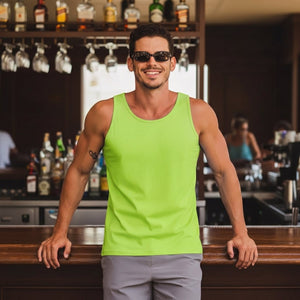 TACVASEN Green Men's UPF 50+ Quick Dry Workout & Gym Tank Top