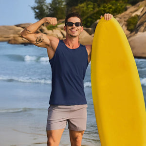Men's UPF 50+ Quick Dry Workout & Gym Tank Top - google_men_sun_protection