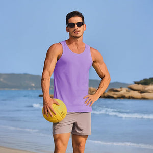 Men's UPF 50+ Quick Dry Workout & Gym Tank Top - google_men_sun_protection