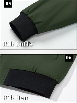 Men's Water-Resistant Windproof Bomber Casual Jackets - LT23M1148
