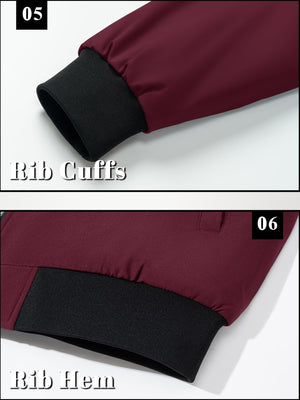 Men's Water-Resistant Windproof Bomber Casual Jackets - LT23M1148