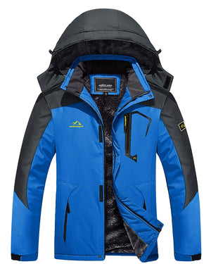 TACVASEN Royal Blue Insulated Fleece Lined Winter Snow Jacket