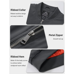 Men's Winter Bomber Jacket Thermal Warm Padded Windbreaker - google_men_lightweight_jacket