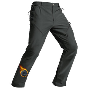 TACVASEN Dark Grey Insulated Fleece Lined Winter Snow Pants